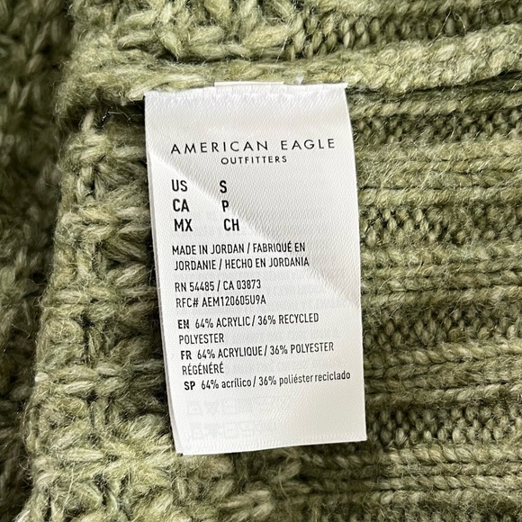 🤩HOST PICK🤩 American Eagle/ Whoa So Cozy/Waffle knit/Oversized sweater/Size US S - Picture 7 of 10